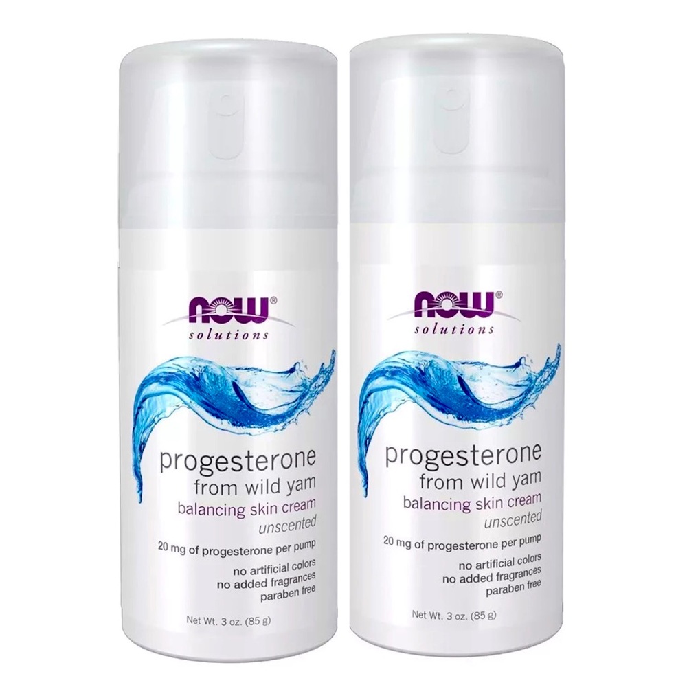 Solutions, 2-Pack, Progesterone Wild Yam -Unscented Balancing Skin Cream Lotion